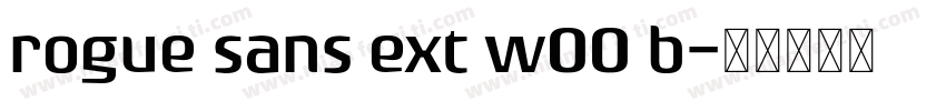 rogue sans ext w00 b字体转换